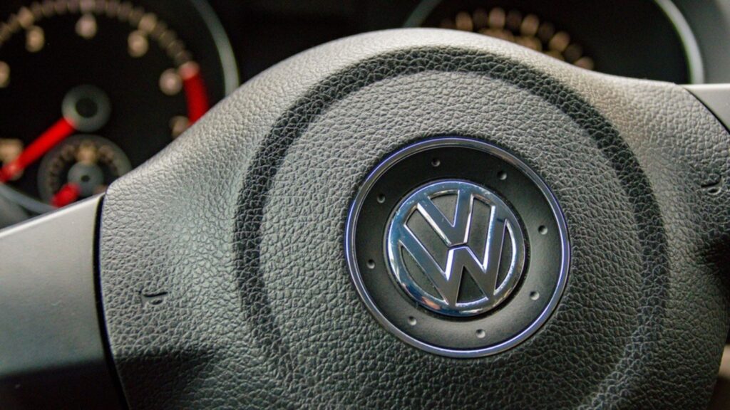 discolored car dashboard