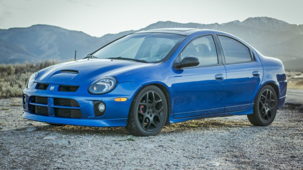 Blue 2004 Dodge Neon SRT-4