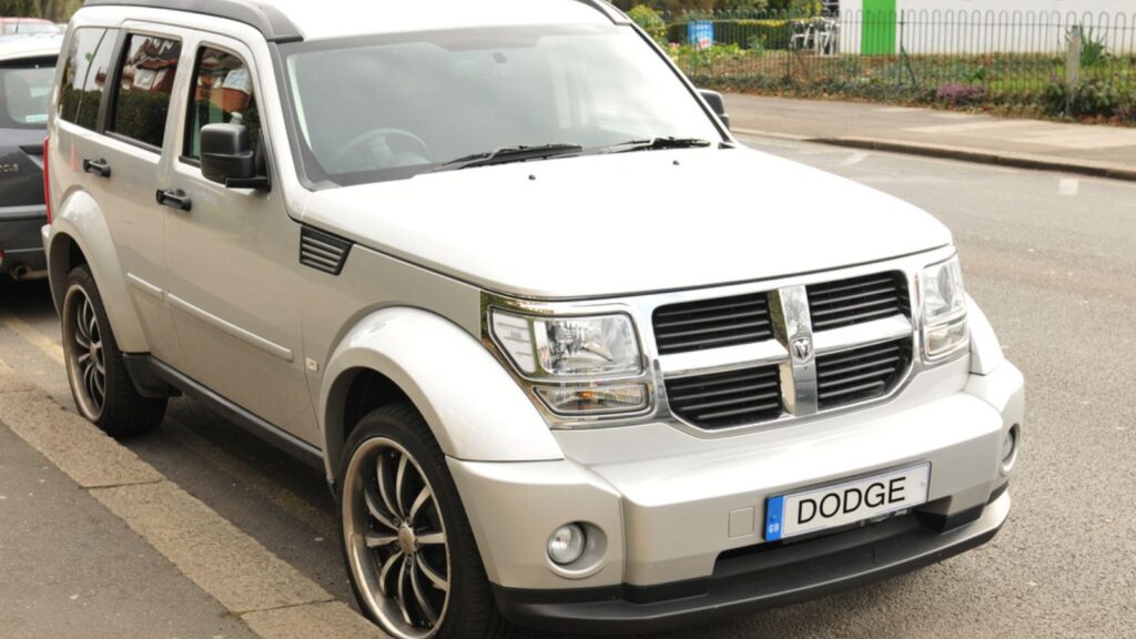 Front view of Dodge Nitro Jeep