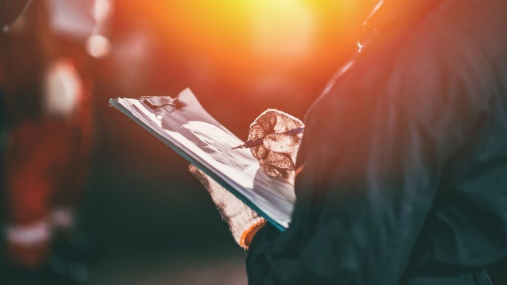 Garage staff mechanic inspection check list service maintenance record order