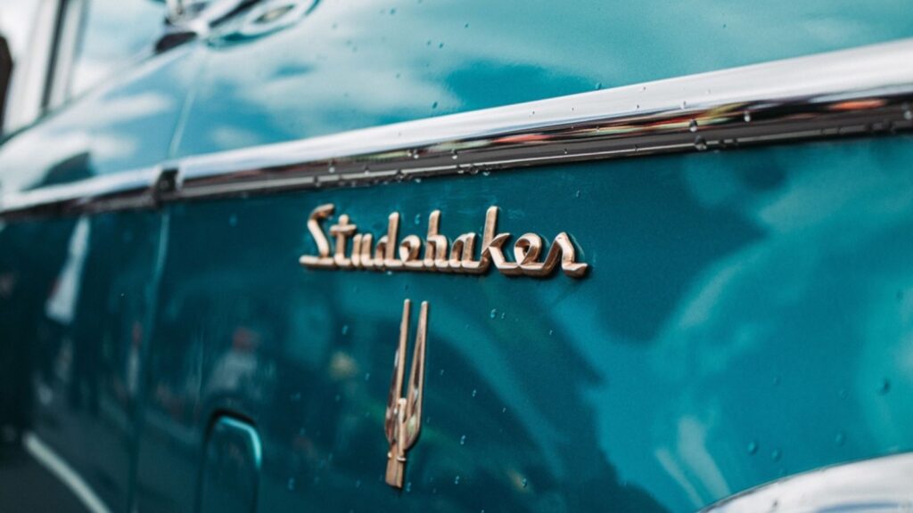 Restored Vintage teal turquoise Studebaker